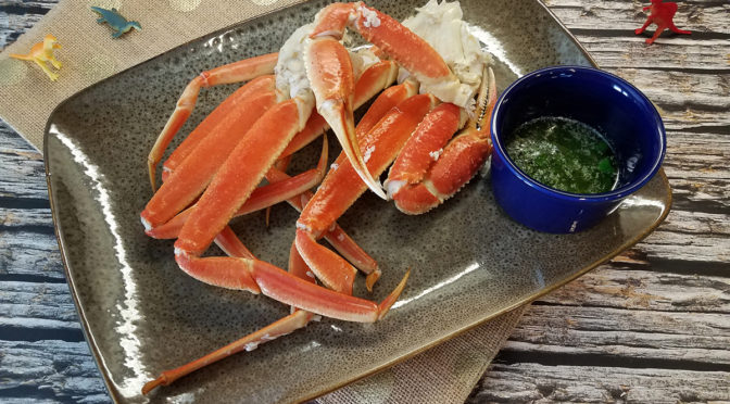 Steamed Snow Crab with Cilantro Lime Butter