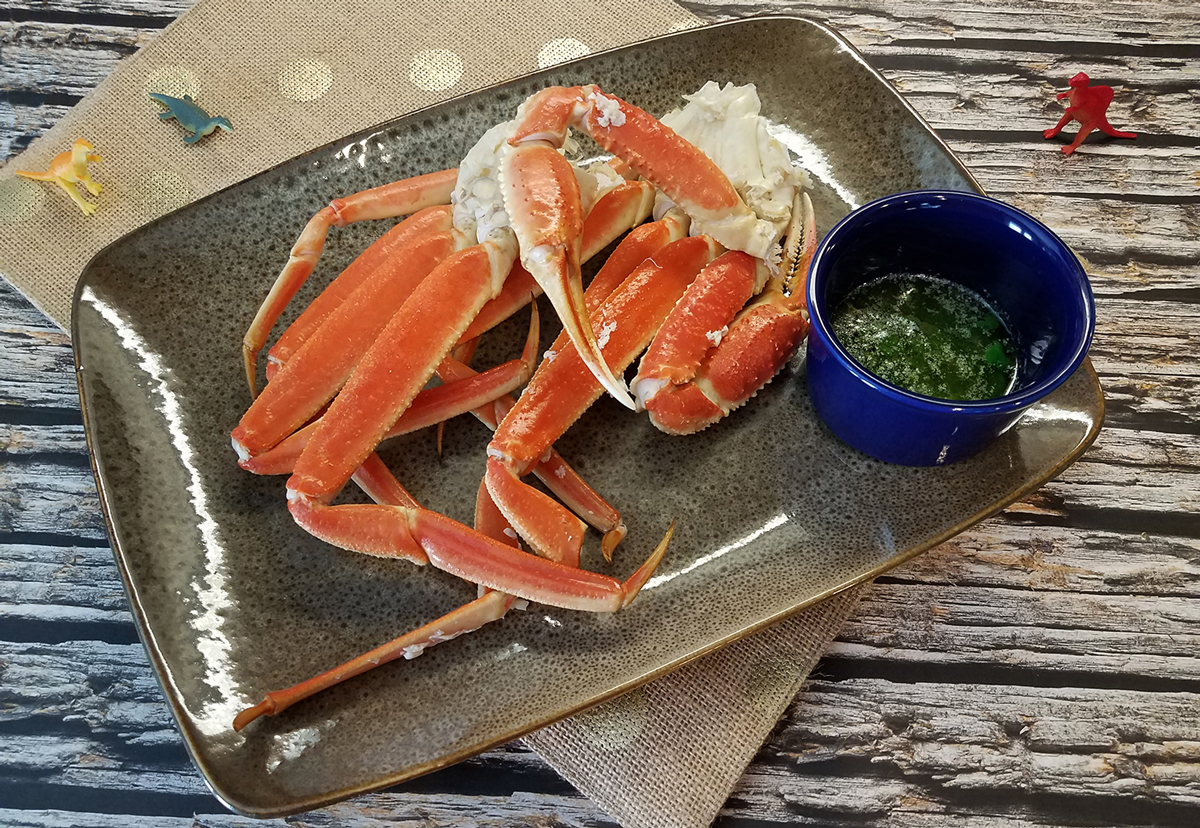 Snow Crab with Lime Cilantro Butter